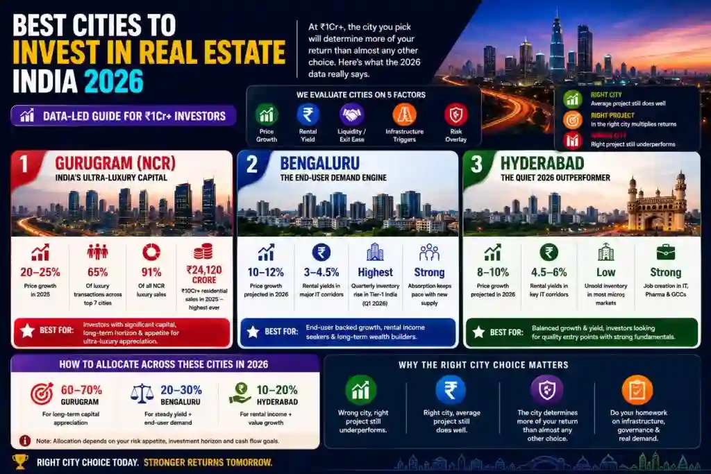 Best Cities to Invest in Real Estate India 2026