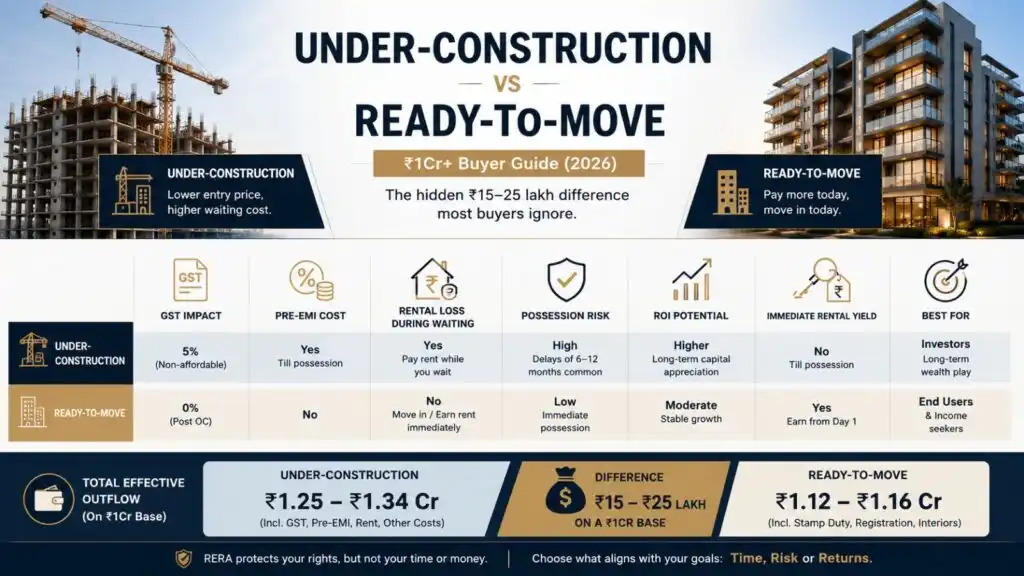 Under Construction vs Ready to Move